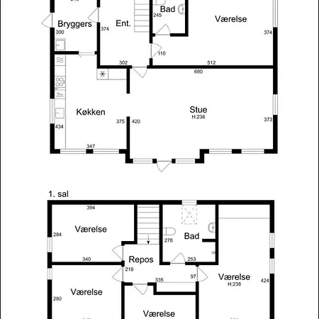 Villa Stort Familie Hus *